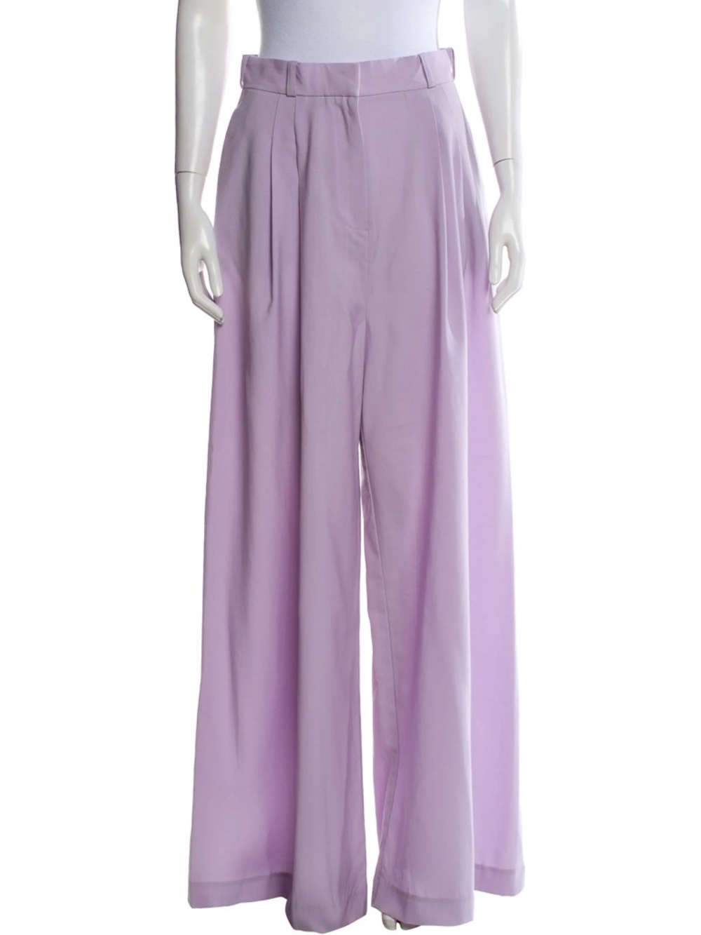 High-Waist Wide-Leg Pants in Lilac - Picture 3 of 3